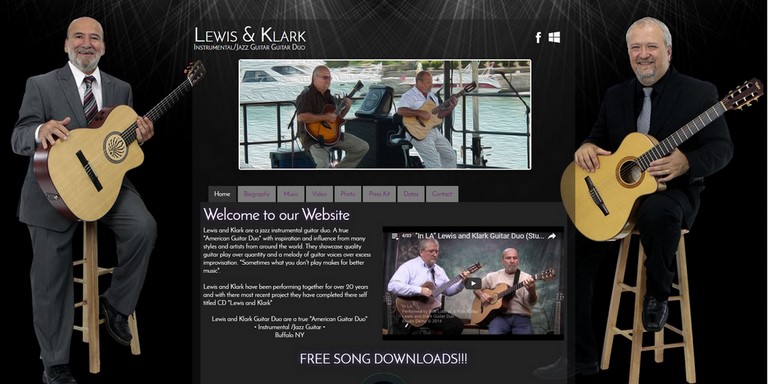 Lewis and Klark Guitar Duo Website