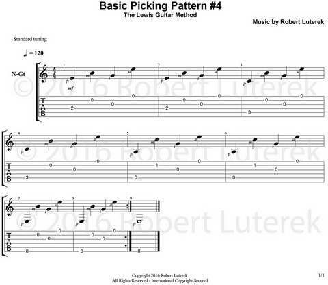 Fingerpicking pattern 4